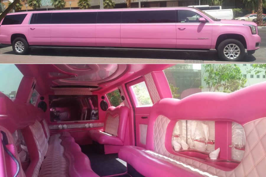 GMC Yukon Pink Limousine Service | Party & Event Limo Hire